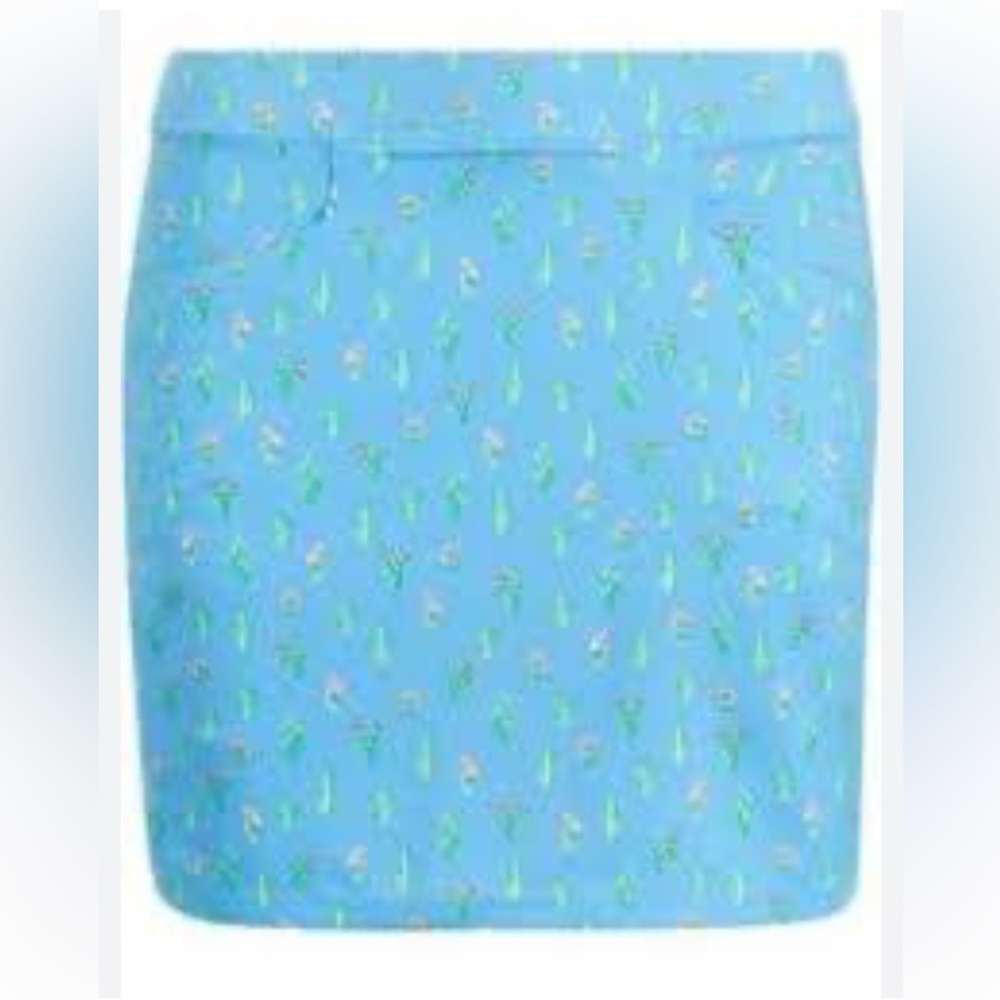 Ralph Lauren Light Blue Floral Mini Skirt size SP